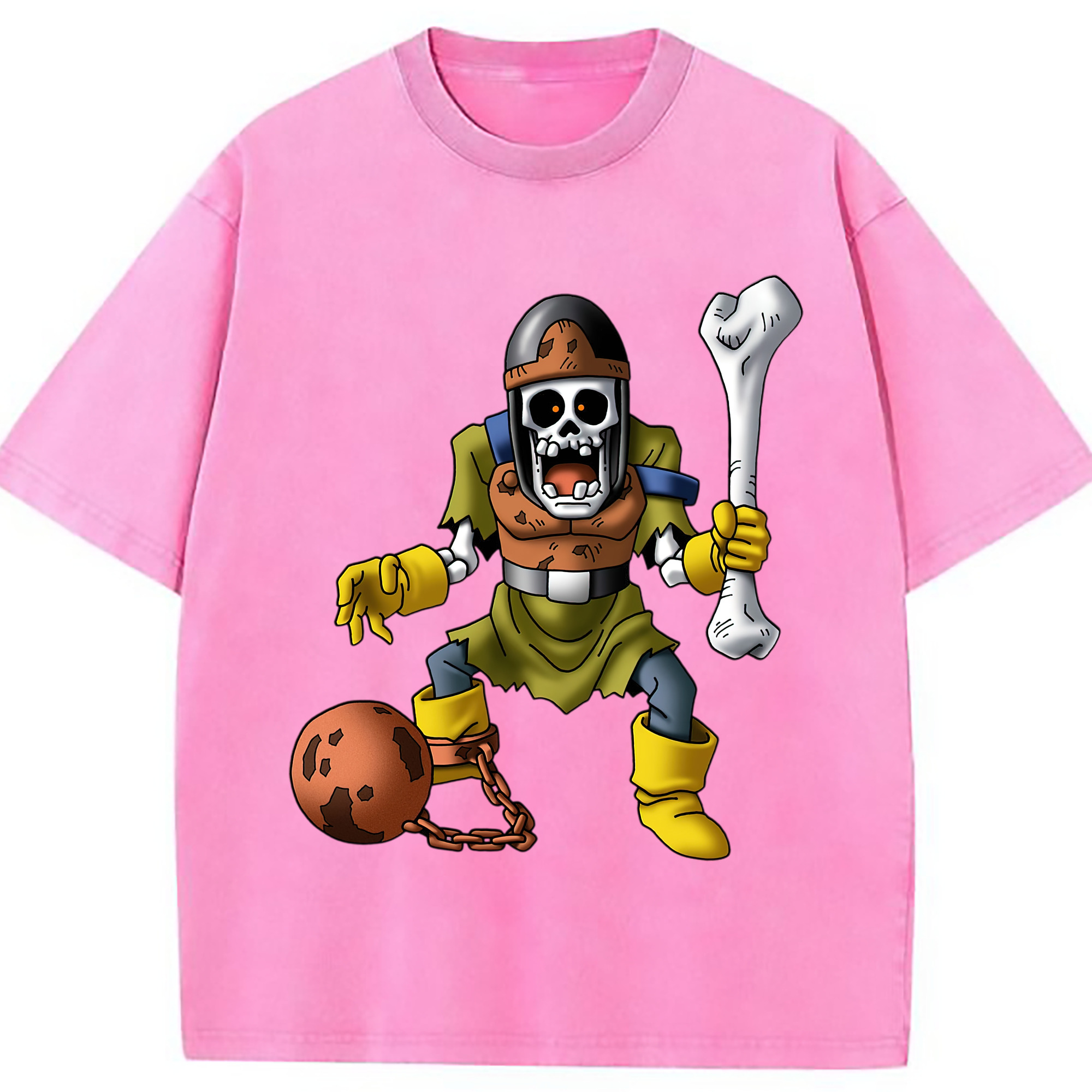 （画像用） ドラゴンクエスト Doragon Kuesuto Dragon Quest 綿100% ヴィンテージ風 半袖Tシャツ（フロントプリント）